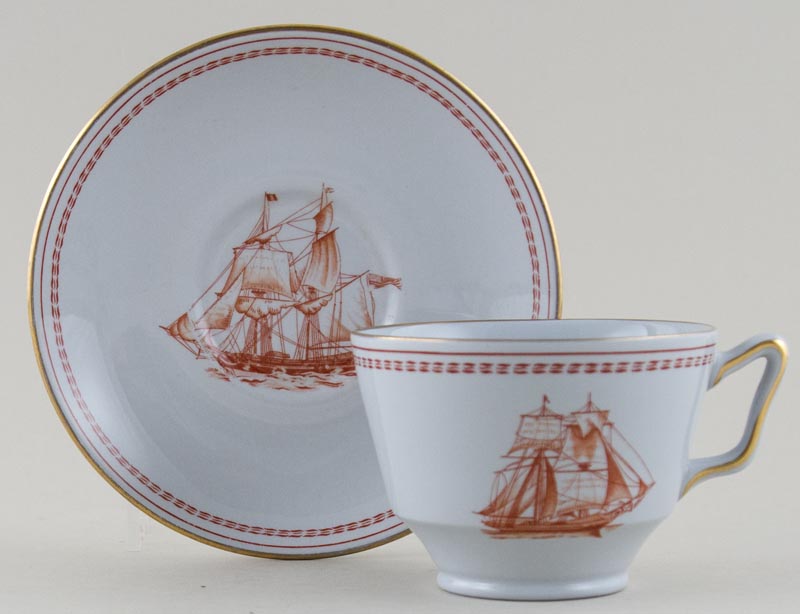 Teacup and Saucer Cygnet of Salem c1970s